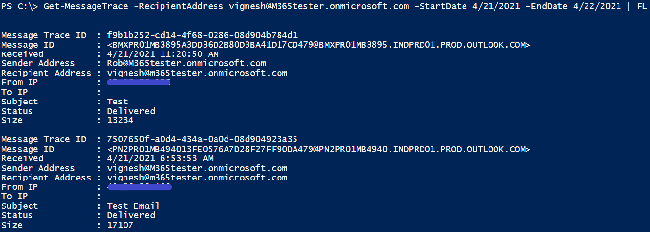 Read more about the article If email are missing in Office 365: Message tracing via Powershell